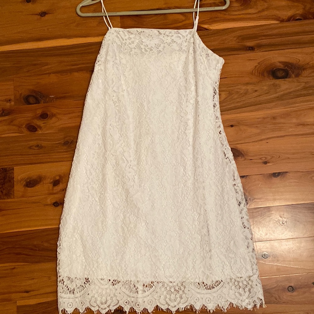White graduation dress